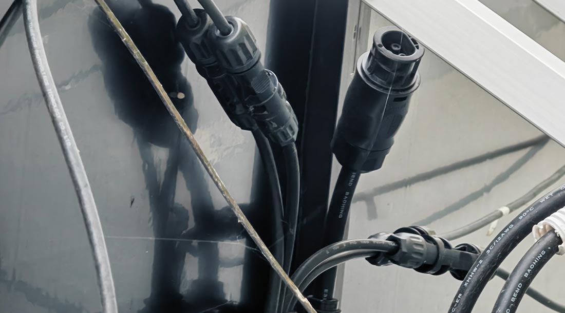 MC 4 Stecker mit Kabel für Solaranlage